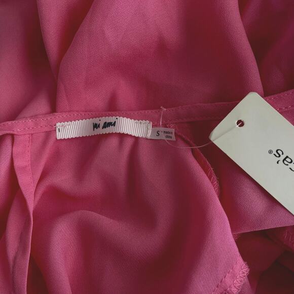 Francescas Mi Ami NWT Ruffle Boho Bell Sleeve Top Sz S - Picture 4 of 5